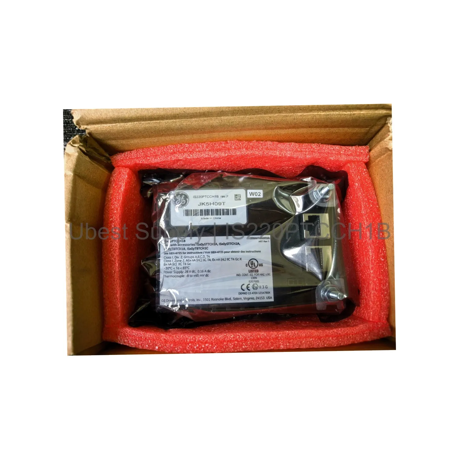 Thermocouple Input Module GE IS220PTCCH1B Mark VIe I/O Pack