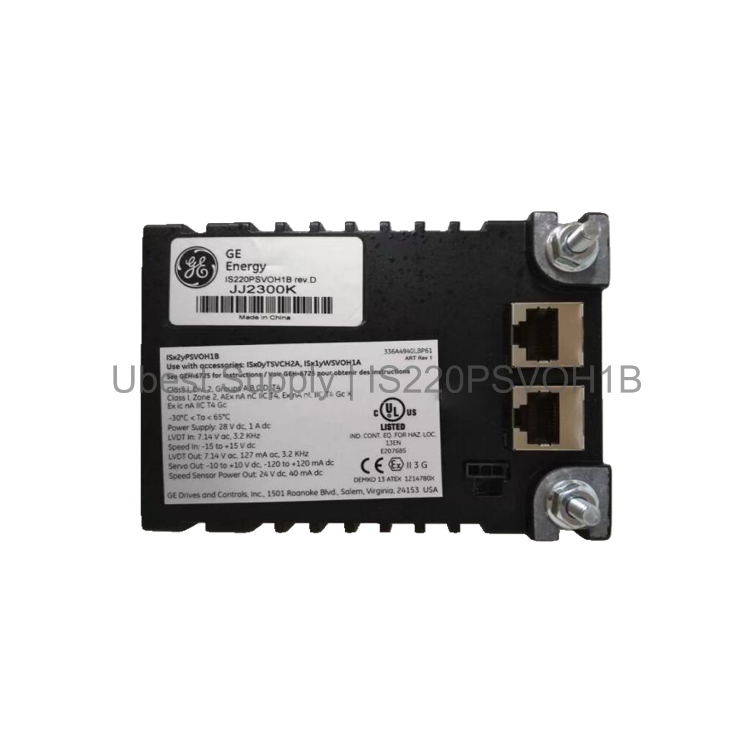 I/O Pack Servo Control Pack GE IS220PSVOH1B Mark VIe