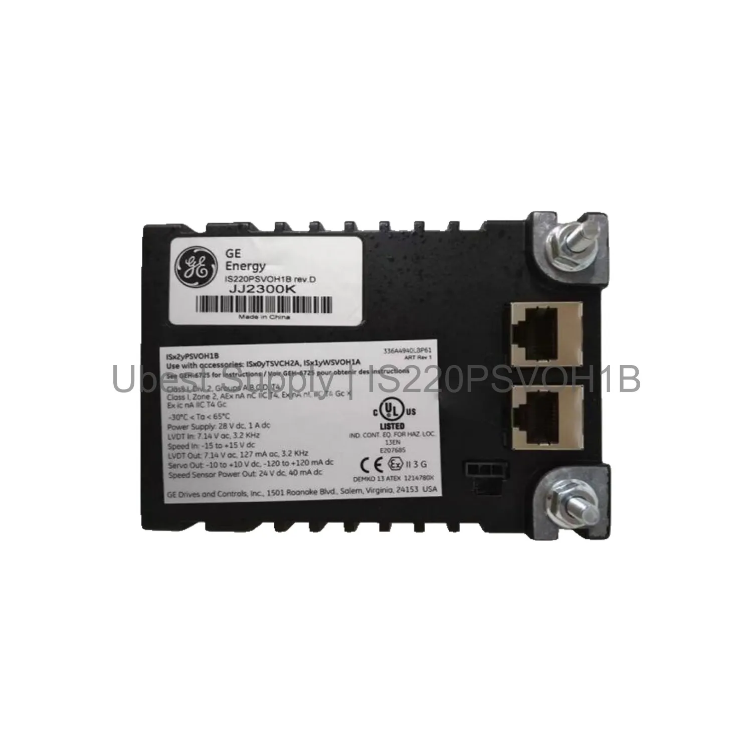 I/O Pack Servo Control Pack GE IS220PSVOH1B Mark VIe