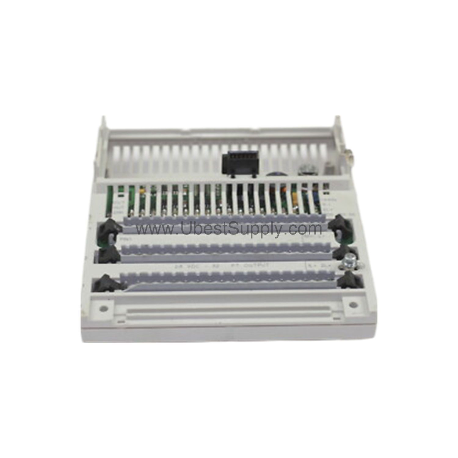 Figure 1: Front view of the Schneider 170ADO35000 industrial automation component showing its physical design and enclosure.