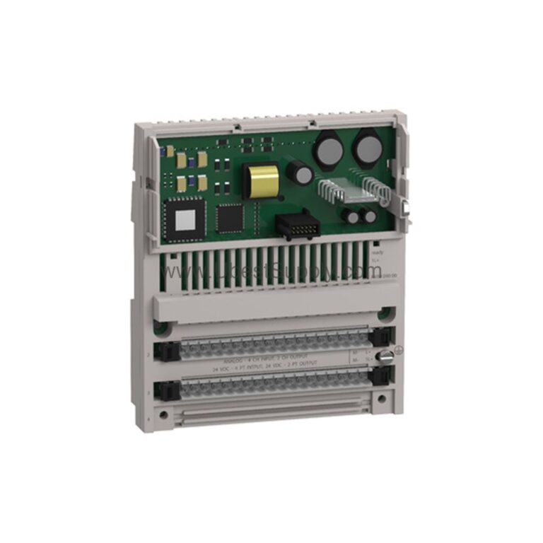 Figure 1: Front view of the Schneider 170AEC92000 industrial automation component showing its physical design and enclosure.