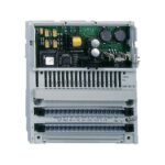 Figure 1: Front view of the Schneider 170AMM09000 industrial automation component showing its physical design and enclosure.