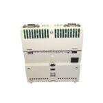 Figure 2: Technical layout and connection details for the Schneider 170BAI03600 industrial automation component.