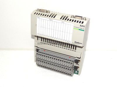 Figure 1: Front view of the Schneider 170BAM09600 industrial automation component showing its physical design and enclosure.