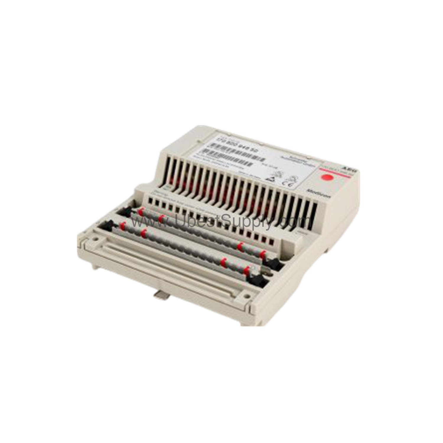 Figure 1: Front view of the Schneider 170BDO94650 industrial automation component showing its physical design and enclosure.