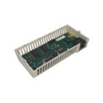 Figure 1: Front view of the Schneider 170ENT11002 industrial automation component showing its physical design and enclosure.