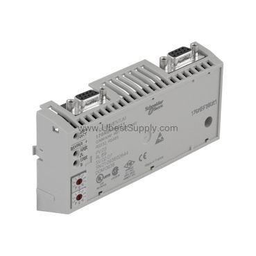 Figure 1: Front view of the Schneider 170PNT11020 industrial automation component showing its physical design and enclosure.