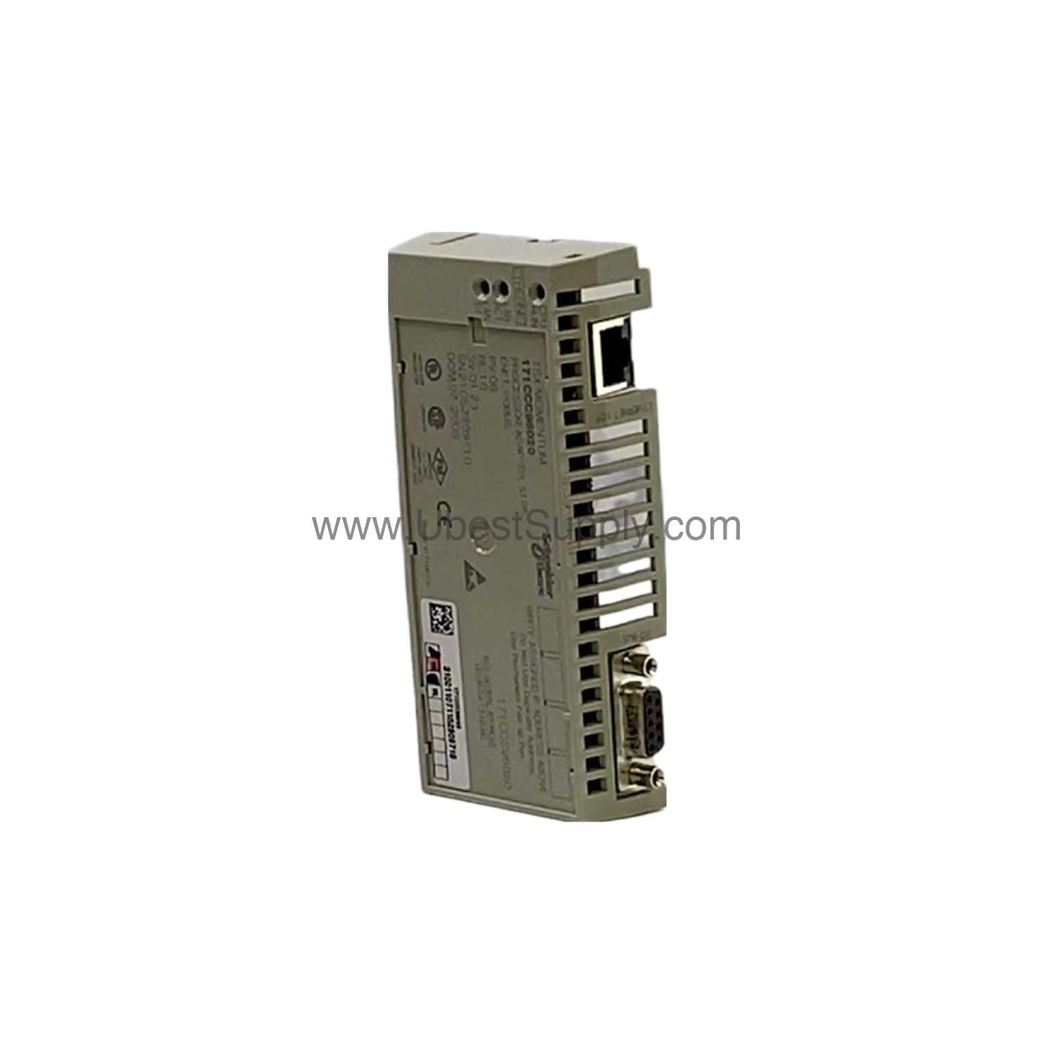 Figure 1: Front view of the Schneider 171CCC96020C industrial automation component showing its physical design and enclosure.