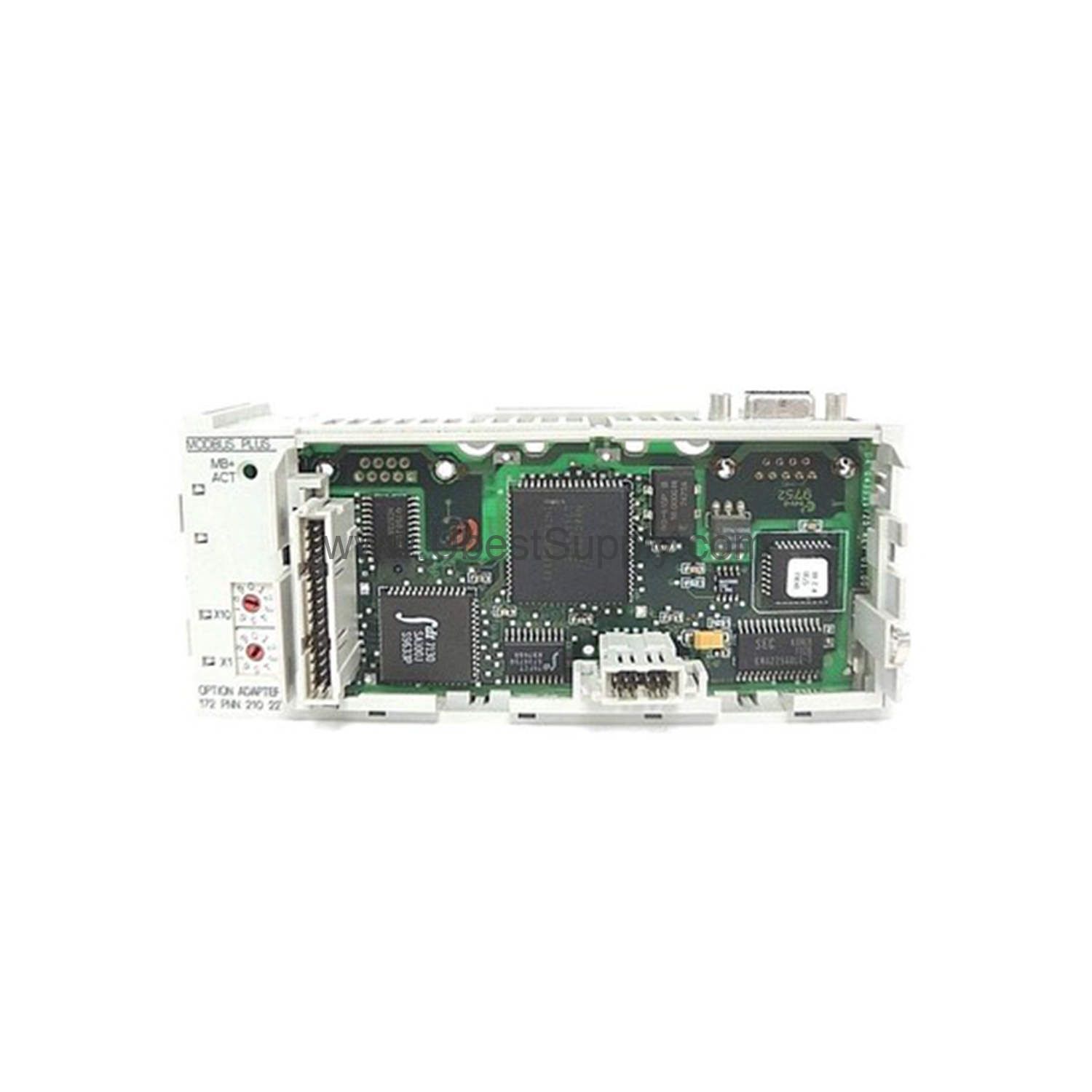 Figure 1: Front view of the Schneider 172PNN21022 industrial automation component showing its physical design and enclosure.